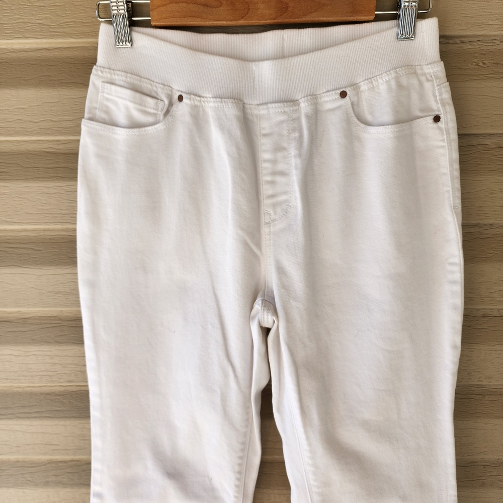 Boston Proper elastic waistband pull on jeans - Picture 5 of 10